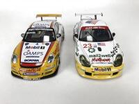 PORSCHE: Pair of 1:18 scale Porsche 911 racing cars produced by AutoArt including Jim Richards Porsche 911. (NB description) - 3