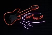 GAINER GUITAR: A Gainer guitar / rock & roll neon light fixture, approx. 80cm high, 120cm wide - 2