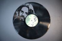 BOB SEGER: Two Bob Seger display items, includes a Bob Seger rug, 150cm high, 120cm wide and a carved Bob Seger LP record - 2