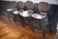 CHAIRS: Twenty-one dark brown wood veneer chairs, made by Ikea (Sigtrygg - P/N 905.127.08)