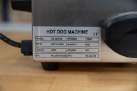 COMMERCIAL COOKING: Three commercial cooking items, includes an Apuro G791-A-02 electric griddle, a Westinghouse rangehood and Borelli hot dog machine - 3