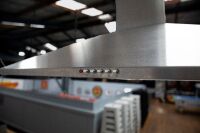 COMMERCIAL COOKING: Three commercial cooking items, includes an Apuro G791-A-02 electric griddle, a Westinghouse rangehood and Borelli hot dog machine - 11