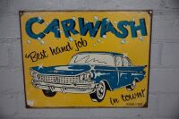 GARAGE SIGNS: Eight garage display items - 3