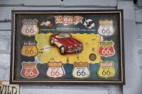 GARAGE SIGNS: Eight garage display items - 8