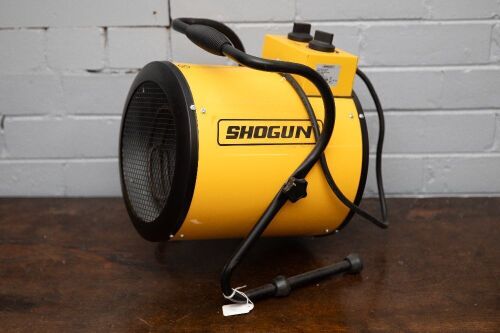 FAN HEATER: A Shogun 3000w industrial fan heater, model No.TSE-30G-Y