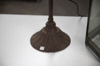 LAMP: A Chinoiserie style hanging lamp, 60cm high together with a modern large dresser mirror, 85cm high - 4
