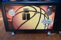 SHOOTING HOOPS: A 'c2022 Shooting Hoops' (Left Hand Side) basketball amusement machine, made by Sega, machine functional (Note Description) - 3