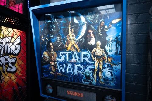 STAR WARS: A c1992 Star Wars pinball machine, made by Data East, appears functional