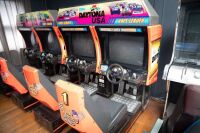 DAYTONA USA: A two seater (3&4) Daytona USA amusement machine made by Sega, 29" screen, Japanese units, working order - 4