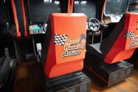 DAYTONA USA: A two seater (3&4) Daytona USA amusement machine made by Sega, 29" screen, Japanese units, working order - 8