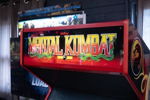 MORTAL KOMBAT: A c1992 Mortal Kombat amusement machine, made by Midway, appears functional