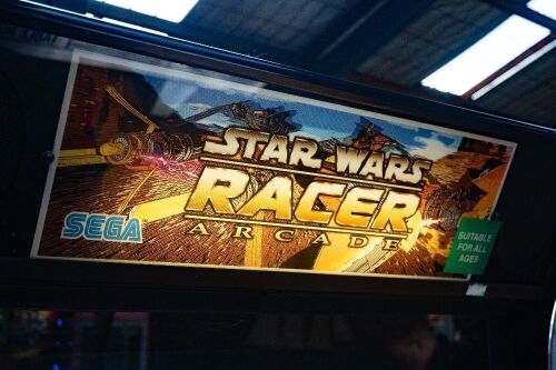 STAR WARS: A c2000 Star Wars Racer amusement machine, made by Sega