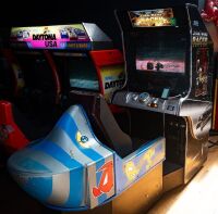 STAR WARS: A c2000 Star Wars Racer amusement machine, made by Sega, 33 inch monitor, working order - 3