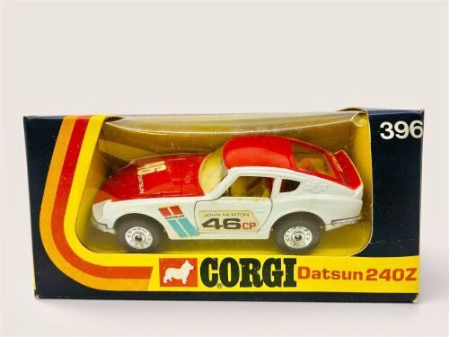 354 · DATSUN 240Z: A 1:43 scale model by Corgi of the Datsun 240Z (Corgi No.396) with original packaging [Location: Sydney]