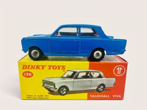 VAUXHALL VIVA: A 1:43 scale model by Dinky of the Vauxhall Viva (Dinky No.136) with original packaging [Location: Sydney]