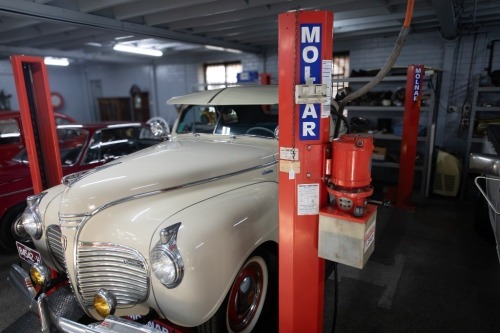 HOIST: A Molnar Type 4488D four tonne four post drive on hoist