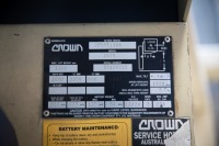 WALKING FORKLIFT: A Crown electric M Series walk-behind forklift, one tonne lifting capacity, model No.20MT130A, working order [SALEROOM NOTICE] - 5
