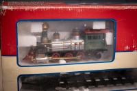 TRAIN SET: A Lemax c1998 Village Train & Straight Tracks Set in original box - 2