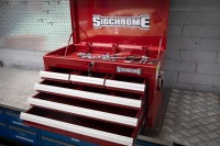 SIDCHROME: A Sidchrome heavy duty six drawer lockable tool chest, (product No.SCMT50216), 38cm high, 66cm wide, 33cm deep - 4