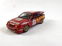 FORD: 1:18 scale Johnson & Bowe Bathurst Ford Siera RS racing cars produced by MiniChamps.