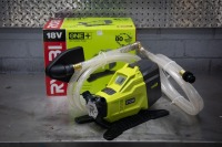 TRANSFER PUMP: An unused Ryobi 18V water transfer pump, model No.R18TP-0, in box