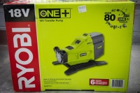 TRANSFER PUMP: An unused Ryobi 18V water transfer pump, model No.R18TP-0, in box - 3