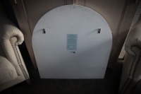 MIRROR: A large arch shaped wall mirror, 85cm high, 80cm wide - 3