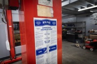 HOIST: A Molnar OH-93 (MF 1705-93-OH-3T) three tonne electro-hydraulic two post vehicle hoist, three-phase power, working order [SALEROOM NOTICE] - 2