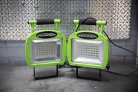 LED WORKLIGHTS: Two Ironhorse portable LED wotklights (model No.WLED80)