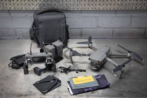 DRONE: A DJI Mavic 2 drone unit in carry case, appears complete, untested
