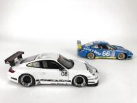 PORSCHE: Pair of 1:18 scale racing cars produced by AutoArt. (NB description) - 3