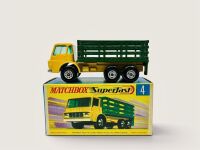 DODGE: A 1:64 scale model by Matchbox of the Dodge Stake Truck (Superfast Series No.4) with original packaging [Location: Sydney]