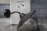 EXTERIOR LIGHT: A Mercator Elly galvanized exterior light in black, in box