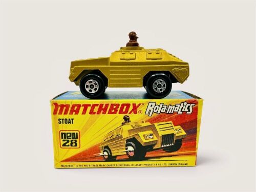 MATCHBOX: A 1:64 scale model by Matchbox of 'Stoat' (No.28) with original packaging [Location: Sydney]