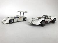 CHAPARRAL: Pair of 1:18 scale Chaparral racing car produced by Exoto. (NB description)
