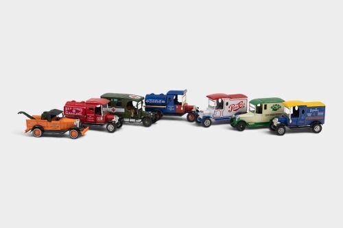 MATCHBOX: A group of seven Matchbox Models of Yesteryear, including various vans and service vehicles