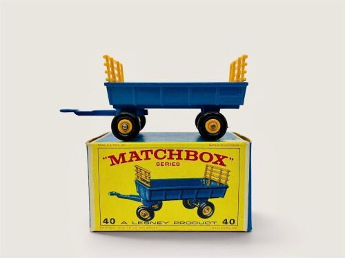 MATCHBOX: A 1:64 scale model by Matchbox of the Hay Trailer (No.40) with original packaging [Location: Sydney]