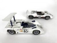 CHAPARRAL: Pair of 1:18 scale Chaparral racing car produced by Exoto. (NB description) - 4