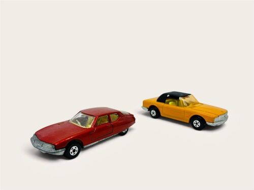 MATCHBOX: Two 1:64 scale unboxed models by Matchbox of the Citroen SM (Superfast Series No.51) and the Mercedes-Benz 350SL (Superfast Series No.6) [Location: Sydney]