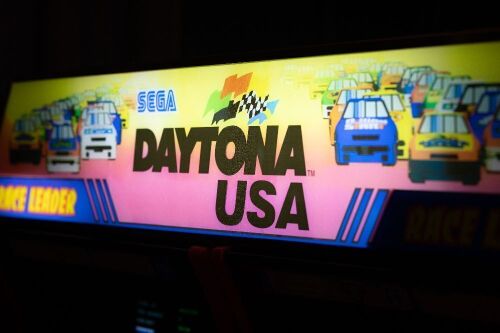 DAYTONA USA: A two seater (3&4) Daytona USA amusement machine made by Sega, 29" screen, Japanese units, working order