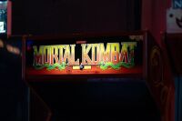 MORTAL KOMBAT 1: A c1992 Midway Mortal Kombat LAI dedicated cabinet,Mortal Kombat 1 game board, Kortek 25 monitor, working order - 10