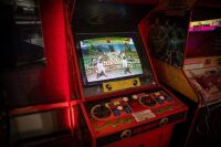 MORTAL KOMBAT 1: A c1992 Midway Mortal Kombat LAI dedicated cabinet,Mortal Kombat 1 game board, Kortek 25 monitor, working order - 11