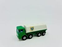 MATCHBOX: Three 1:64 scale unboxed models by Matchbox including Mercedes-Benz Military Truck and trailer (TP15), the Lansing Bagnall Fork Lift Truck (Superfast Series No.15) and the Leyland BP Petrol Tanker (Matchbox No.32) [Location: Sydney] - 9