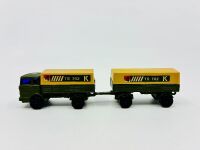 MATCHBOX: Three 1:64 scale unboxed models by Matchbox including Mercedes-Benz Military Truck and trailer (TP15), the Lansing Bagnall Fork Lift Truck (Superfast Series No.15) and the Leyland BP Petrol Tanker (Matchbox No.32) [Location: Sydney] - 17