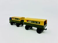 MATCHBOX: Three 1:64 scale unboxed models by Matchbox including Mercedes-Benz Military Truck and trailer (TP15), the Lansing Bagnall Fork Lift Truck (Superfast Series No.15) and the Leyland BP Petrol Tanker (Matchbox No.32) [Location: Sydney] - 18