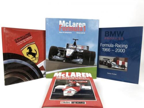 FORMULA 1: A collection of Formula 1 team books. BMW, Ferrari, McLaren books