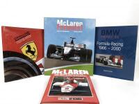 FORMULA 1: A collection of Formula 1 team books. BMW, Ferrari, McLaren books