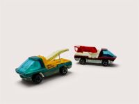 HOT WHEELS: Two 1:64 scale unboxed models by Hotwheels from their 1969-1972 Heavyweights series including the Redline Tow Truck and the Redline Snorkel Truck [Location: Sydney]