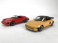 PORSCHE: Pair of 1:18 scale Porsche cars. (NB description)