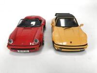 PORSCHE: Pair of 1:18 scale Porsche cars. (NB description) - 2